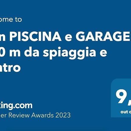Con Piscina E Garage A 300 M Da Spiaggia E Centro Torre dell'Orso Eksteriør billede
